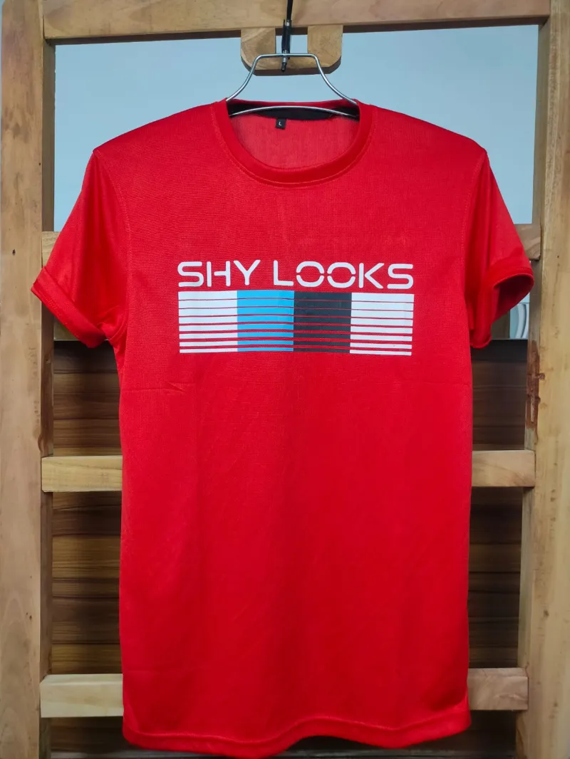 Men's Striped T-Shirt with All-Over Rubber Print, 160-170 GSM