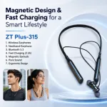 ZT Plus-315 Wireless Neckband Bluetooth Earphone 35H