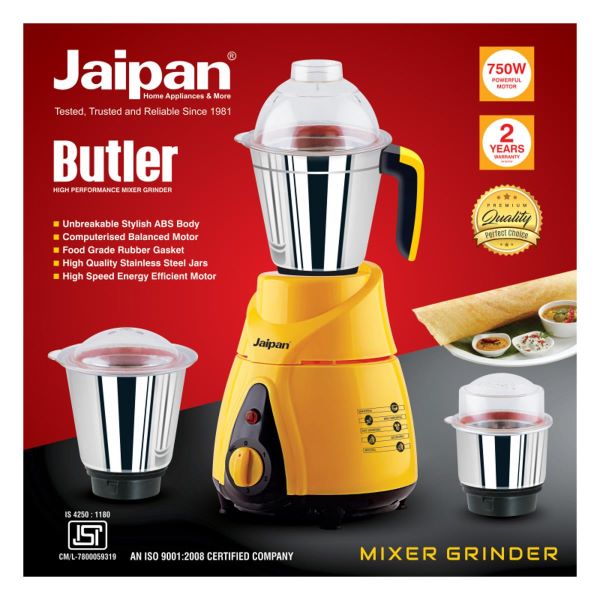 Jaipan Buttler 750 Watt Mixer Grinder