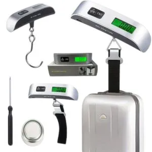 Portable Scale Digital LCD Display 50kg Electronic Luggage Hanging Suitcase Travel Weighs Baggage Bag Weight Balance 1pcs