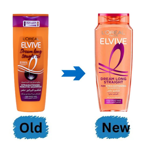 L'Oreal Elvive Dream Long Straight 72H Straightening Keratin Shampoo 400ml (Egypt)