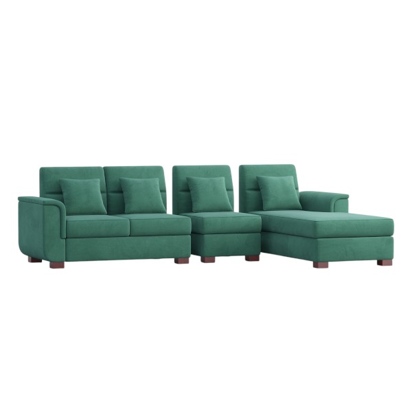 Regal L Shape Sofa- Paris SDC-365-3-1-20 (L SHAPE SOFA SET)-FABRIC-2156