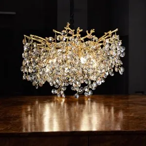 Qulik Opulence Drop Luxury Decorative Chandelier Electroplated Ceiling Lights