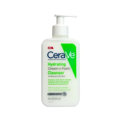 CeraVe Hydrating Cream To Foam Cleanser 237ml (USA)