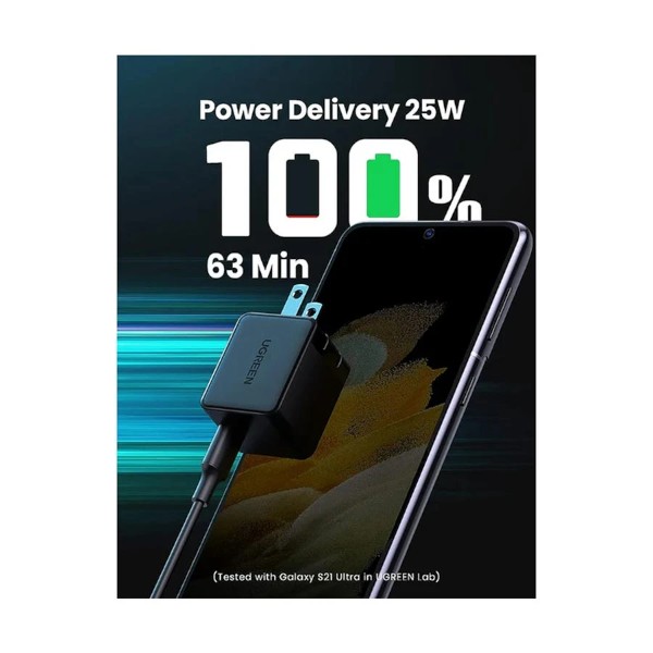Ugreen CD250 USB-C 25W PD Black Charger