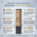 3W Clinic Anti-Wrinkle Snail Eye Cream 40ml (Korea)
