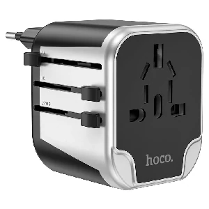 Hoco AC5 Level Dual Port Charging Universal Plug Adapter