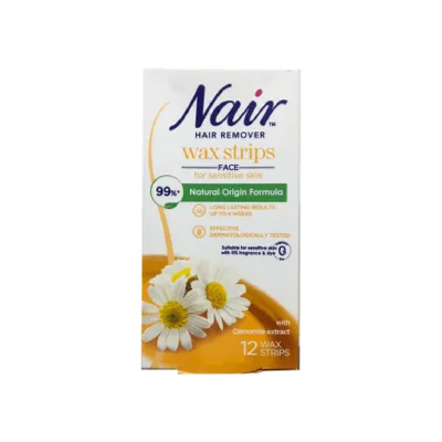 Nair Hair Remover Wax Strips For Face 12 Wax Strips (Spain)
