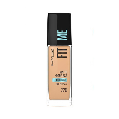 Maybelline Fit Me Matte Poreless 16H Oil Control Foundation- 220 (India)