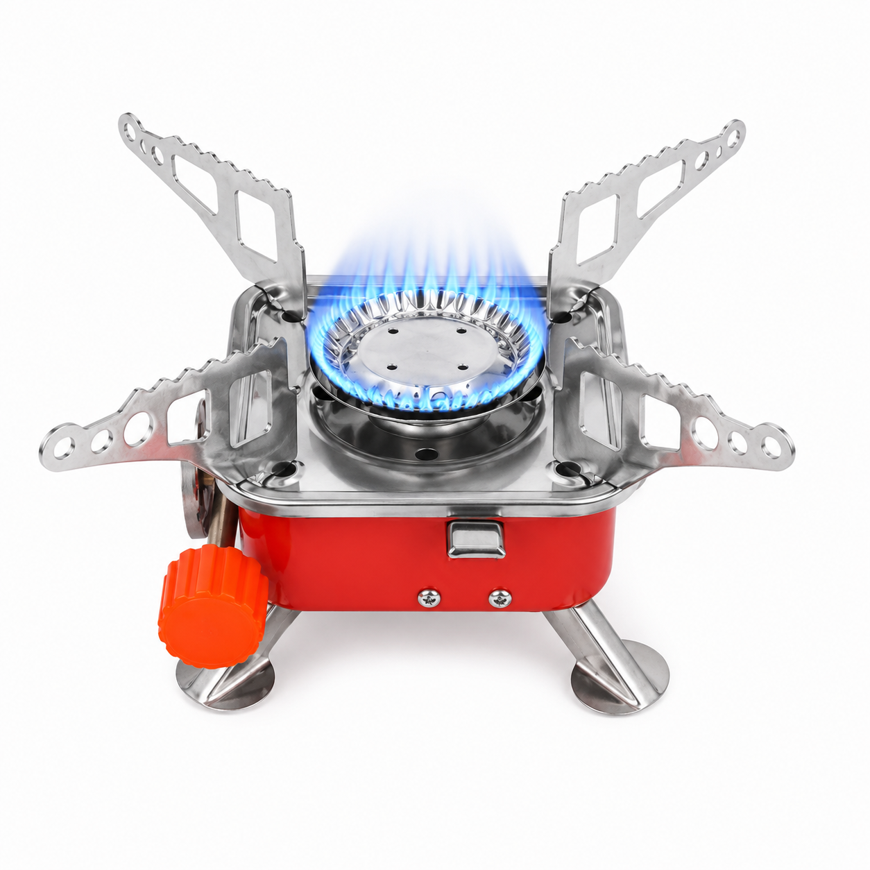 Kovar K-202 Portable Outdoor Camping Stove & Sun Butane Gas Set – Lightweight Card-Type Gas Stove with Auto Fire for Hiking & Backpacking