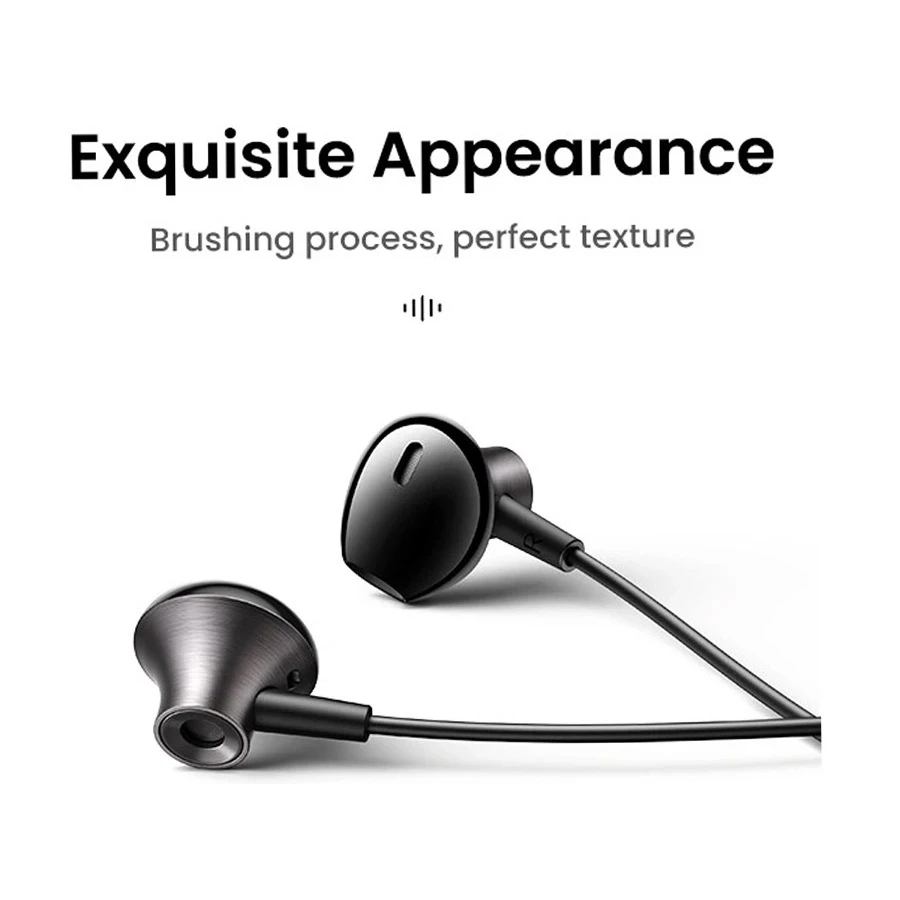 UGREEN EP106 Black Wired 3.5mm Jack In-Ear Earphone