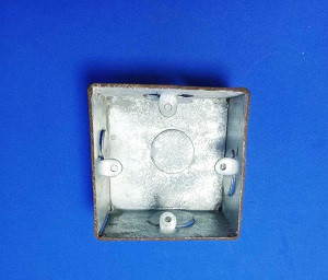 1 Gang Steel Switch & Socket Box Concealed Box 18 Gauge