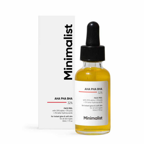 Minimalist 32% AHA PHA BHA Peel for Instant Glow & Soft Skin 30ml (India)
