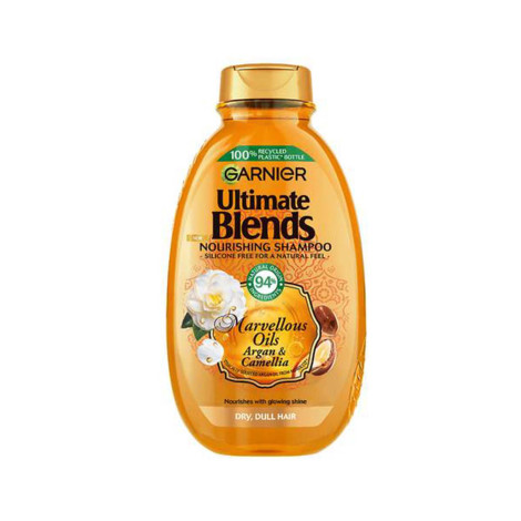 Garnier Ultimate Blends Argan Oil & Camellia Nourishing Shampoo 400ml (Italy)