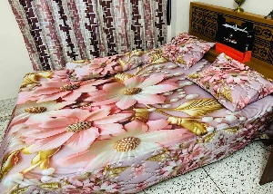 New 3D Design Bed Sheet