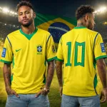 Brazil National Football Team Home Jersey - Iconic No. 10