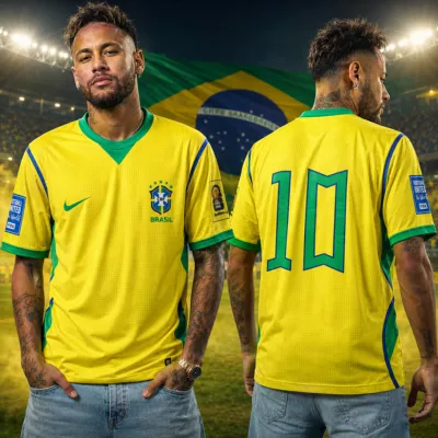 Brazil National Football Team Home Jersey - Iconic No. 10