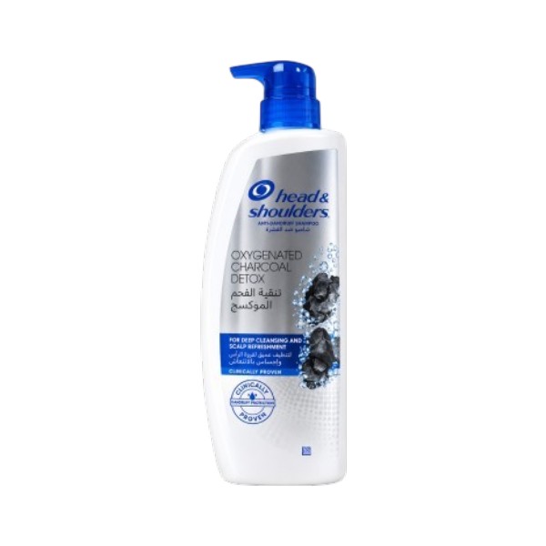 Head & Shoulders Oxygenated Charcoal Detox Anti-Dandruff Shampoo 500ml (Saudi Arabia)