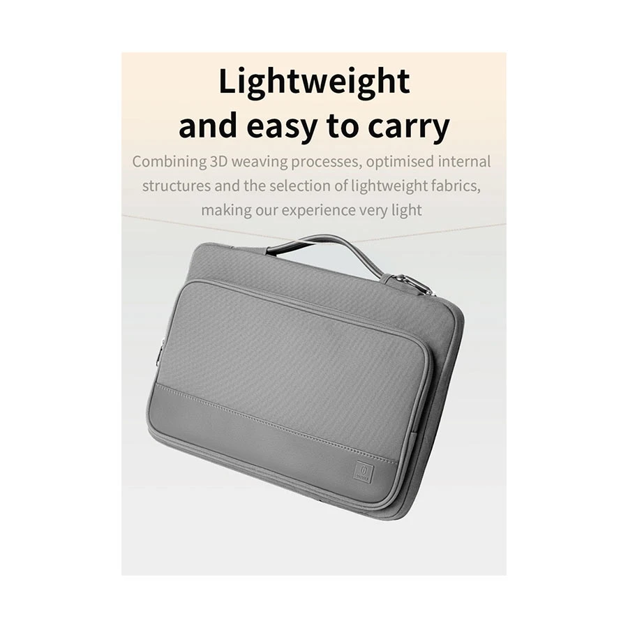 WiWU Cozy Classic 14 Inch Gray Laptop Bag