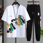 Men's Jersey Half Sleeve T-Shirt and Trouser Combo, 5 Colours