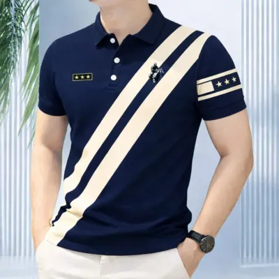 Men's Half Sleeve PK Cotton Polo Shirt, Sizes L and XL, 6 Colours