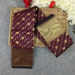 Half Silk Jamdani Saree (Black, Green, Pink,  Lavender, Maroon )