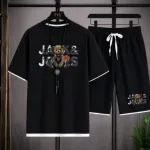 Men's Mesh T-Shirt and Shorts Two-Piece Set, 160 GSM, Sizes M to XL