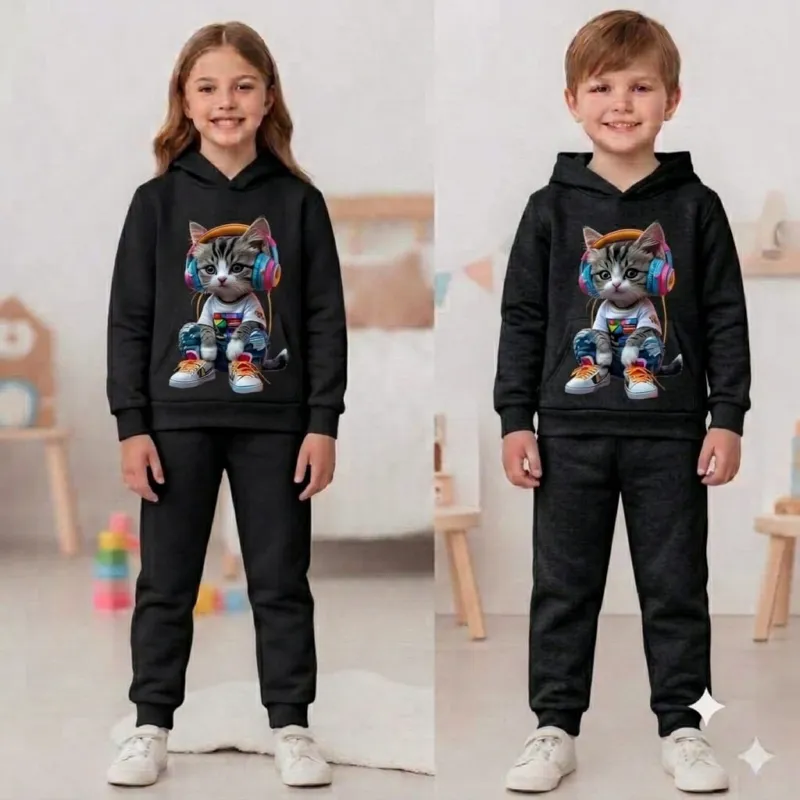 Kids Hoodie and Pant Set for Boys and Girls, 1 to 10 Years