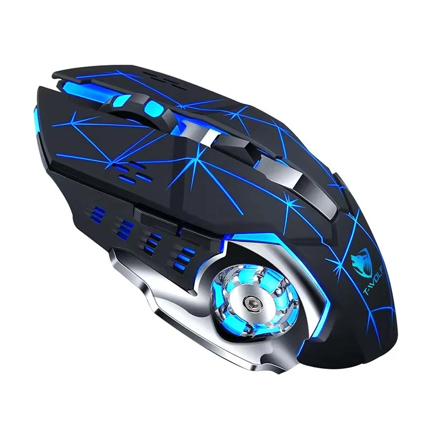 T-Wolf Q13 RGB Wireless Star Black Gaming Mouse