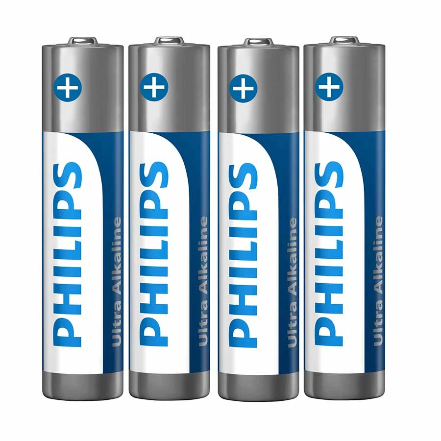 Philips Ultra Alkaline AAA/LR03 1.5V Battery (4-Pack)