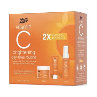Boots Vitamin C Brightening Day Time Routine 3pcs Set (Thailand)