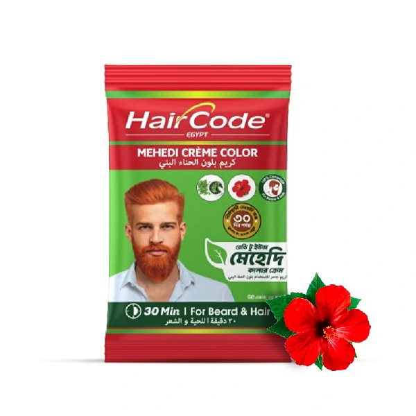 HairCode Egypt Mehedi Crème color ( Hair + Beard) (25gm)