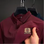 Men's PK Cotton Polo Shirt with Sticker Logo, M to XXL