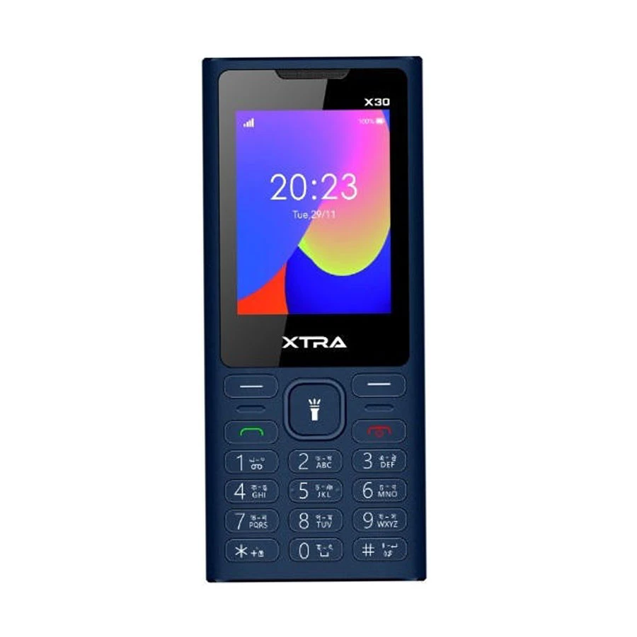 Xtra X30 Dark Blue Feature Phone (Dual Sim)