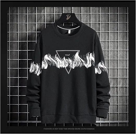 Men's Mesh Fabric Full Sleeve T-Shirt, Mixed Cotton 150 GSM