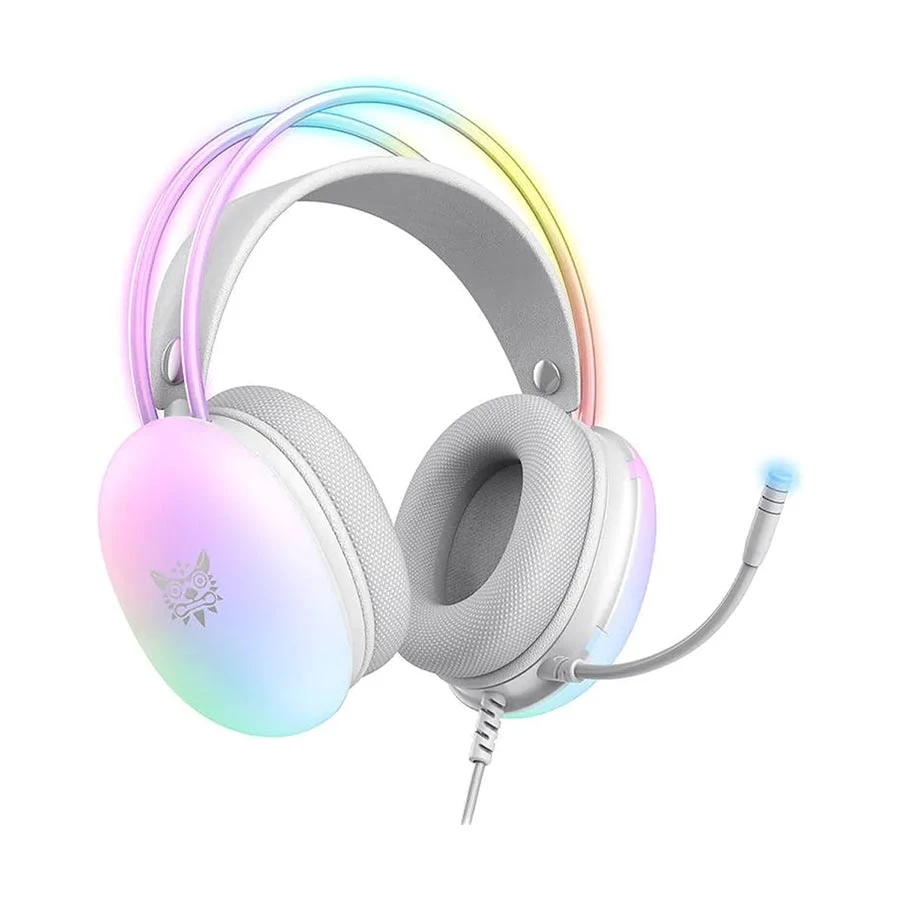 Onikuma X25 RGB Wired White Stereo Gaming Headphone