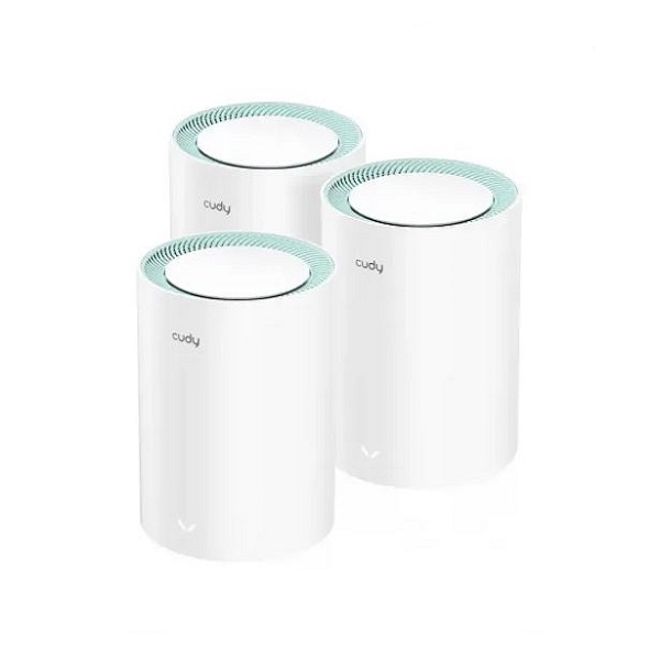 Cudy M1300 AC1200 1200mbps Gigabit Whole Home Mesh WiFi Router (3 Pack)