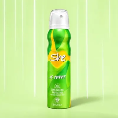 She Is Sweet Long Lasting Protection Perfumed Deodorant Spary 150ml (Turkey)