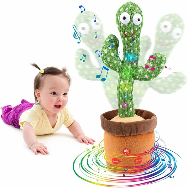 Dancing Cactus Plush Funny Electronic Shaking Playing Toy