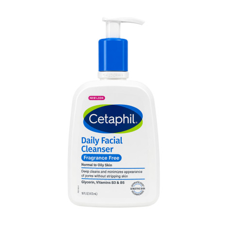 Cetaphil Daily Facial Cleanser Fragrance Free Normal to Oily Skin 437ml (Canada)