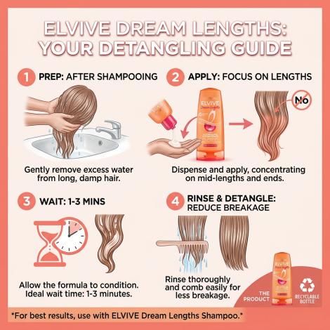L'Oreal Elvive Dream Lengths Detangling Conditioner 200ml (France)