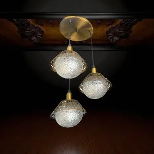 Qulik Modern Crystal Halo Trio Pendant Hanging Lights (QL-52O1-3)