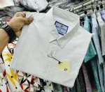 Men's Slim Fit Solid Oxford Shirt with Cup Buttons, 6 Colours
