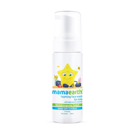 Mamaearth Aloe Vera & Coconut Foaming Face Wash For Kids 150ml (India)