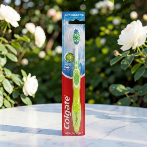 Colgate 6x Fresh Clean Max Fresh Multiple Colors Toothbrush -  Medium (China)