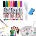 Colorful Magical Water Painting Whiteboard Markers – Floating Ink Pens for Kids