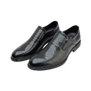 24078-Black Formal Genuine Cow Leather Oxford for Men