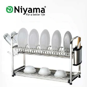 Stainless Steel Dish Rack 2 Layer and 20 plates NDR-2L-20P
