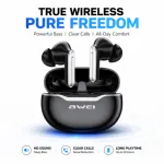 Awei T50 True Wireless Earbuds – Bluetooth 5.3 TWS with 13mm Drivers, 4-Mic ENC Noise Cancellation, IPX6 Waterproof & 25H Battery