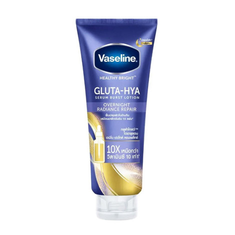 Vaseline Gluta-Hya Overnight Radiance Repair Serum Burst Lotion 300ml (Thailand)